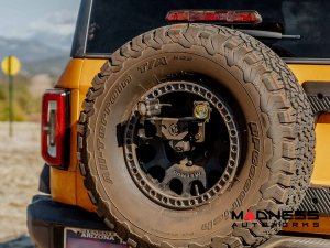 Ford Bronco Light Upgrade - Spare Tire Carrier Pod Mount - M12x1.5 Lug Nuts